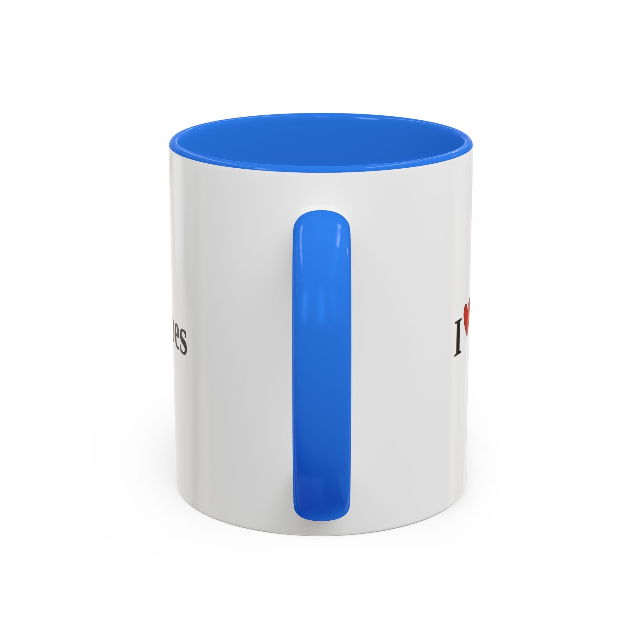 The I ♥ Typoes Mug · For People Who No Better