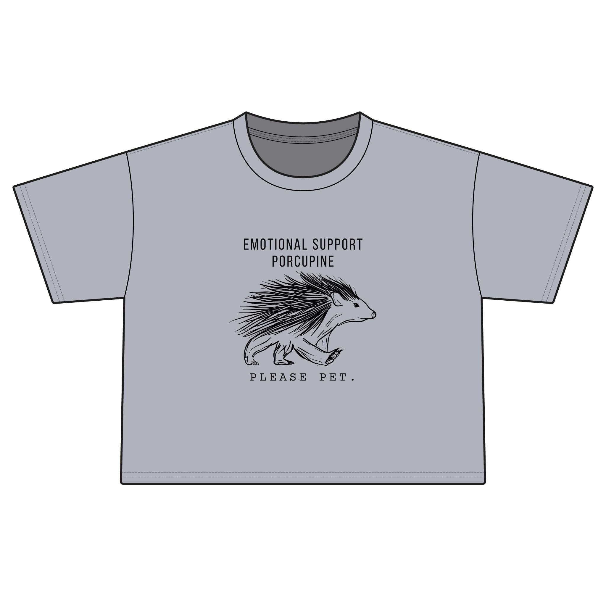 The Prickly Support Animal_Women's Crop Top