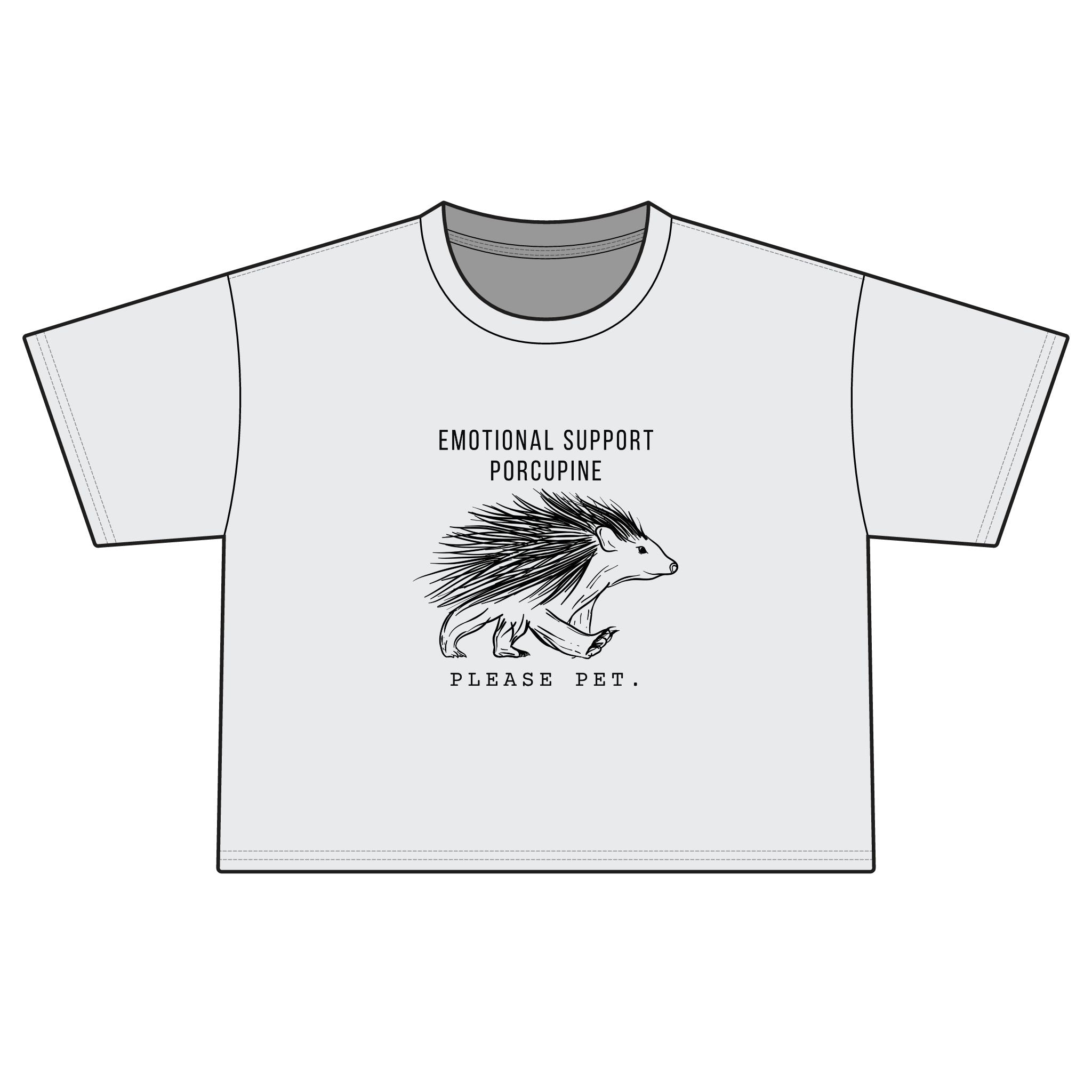 The Prickly Support Animal_Women's Crop Top