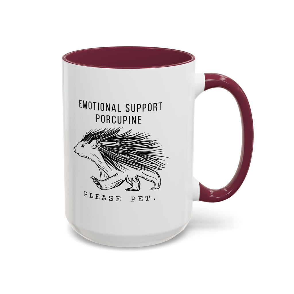 ESA Porcupine Mug — Emotional Support Animal Series