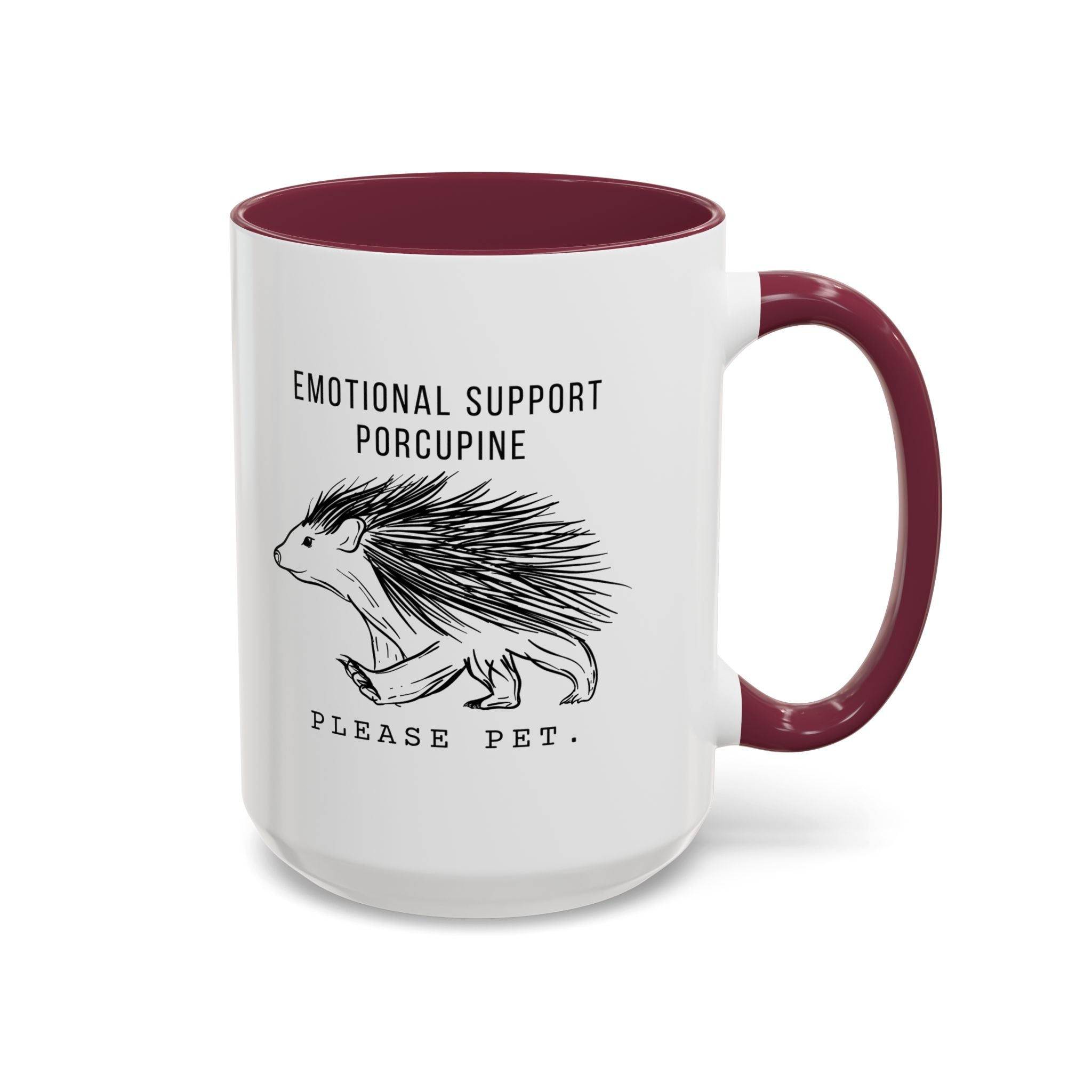 ESA Porcupine Mug — Emotional Support Animal Series