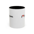 The I ♥ Typoes Mug · For People Who No Better
