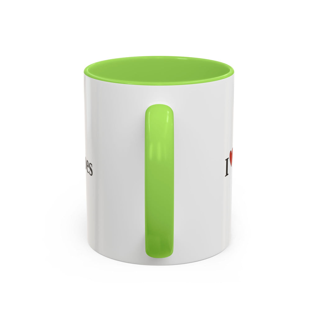 The I ♥ Typoes Mug · For People Who No Better