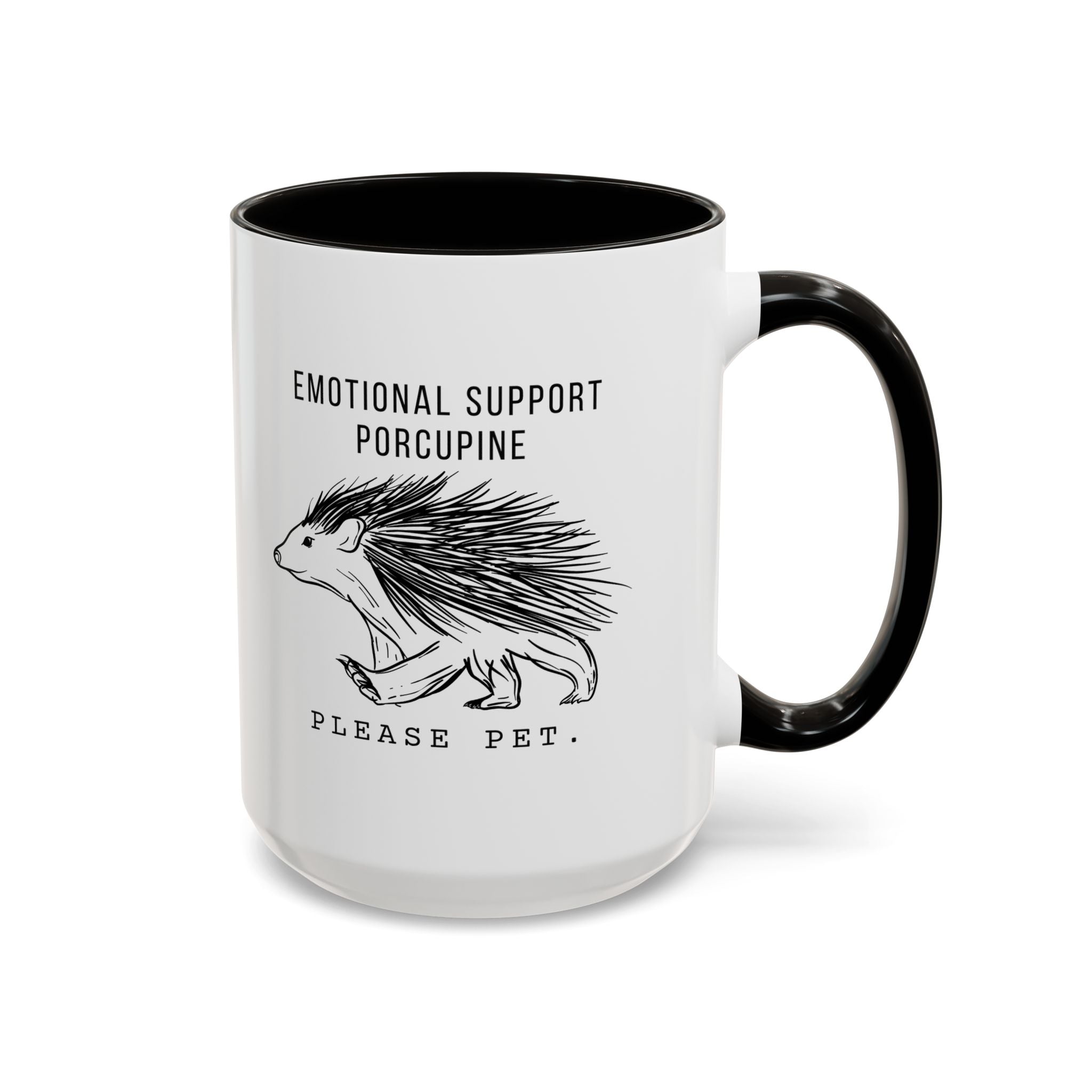 ESA Porcupine Mug — Emotional Support Animal Series