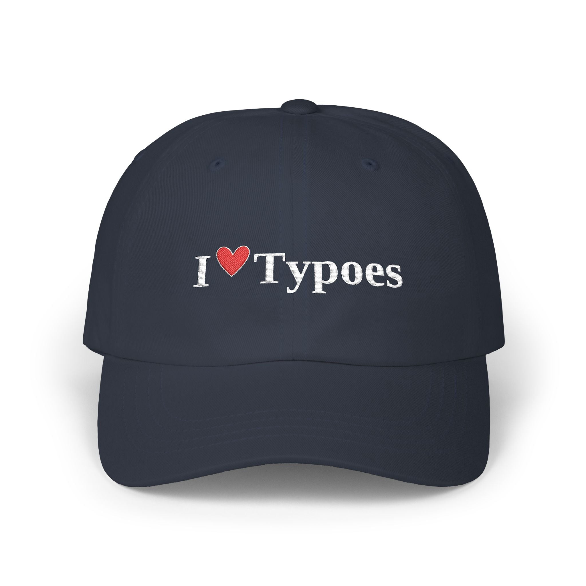 The I ♥ Typoes Hat — For People Who No Better