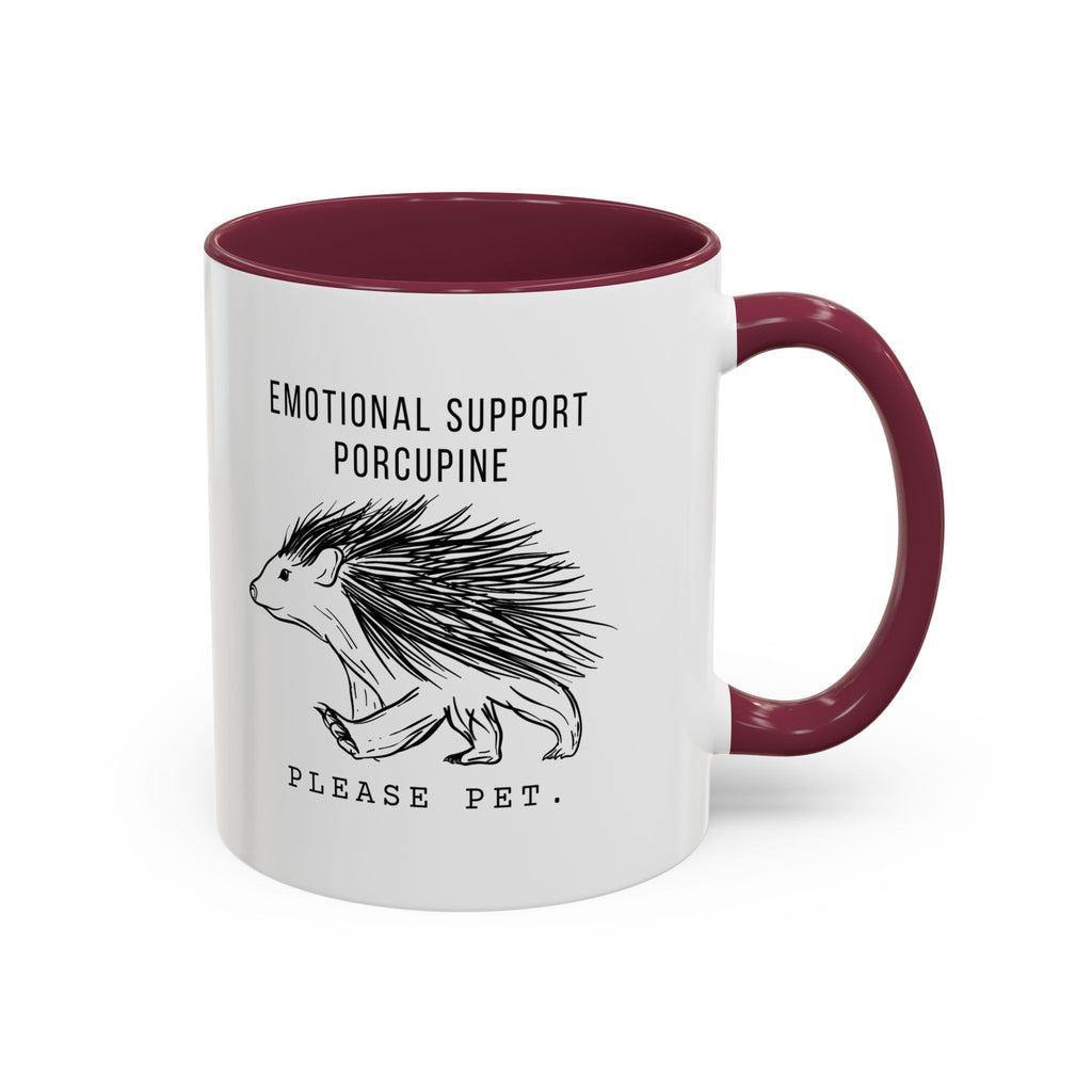ESA Porcupine Mug — Emotional Support Animal Series