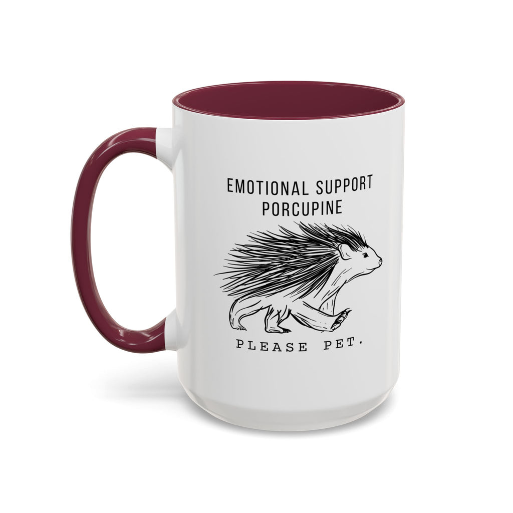 ESA Porcupine Mug — Emotional Support Animal Series