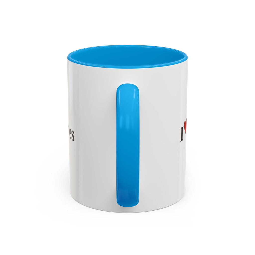 The I ♥ Typoes Mug · For People Who No Better