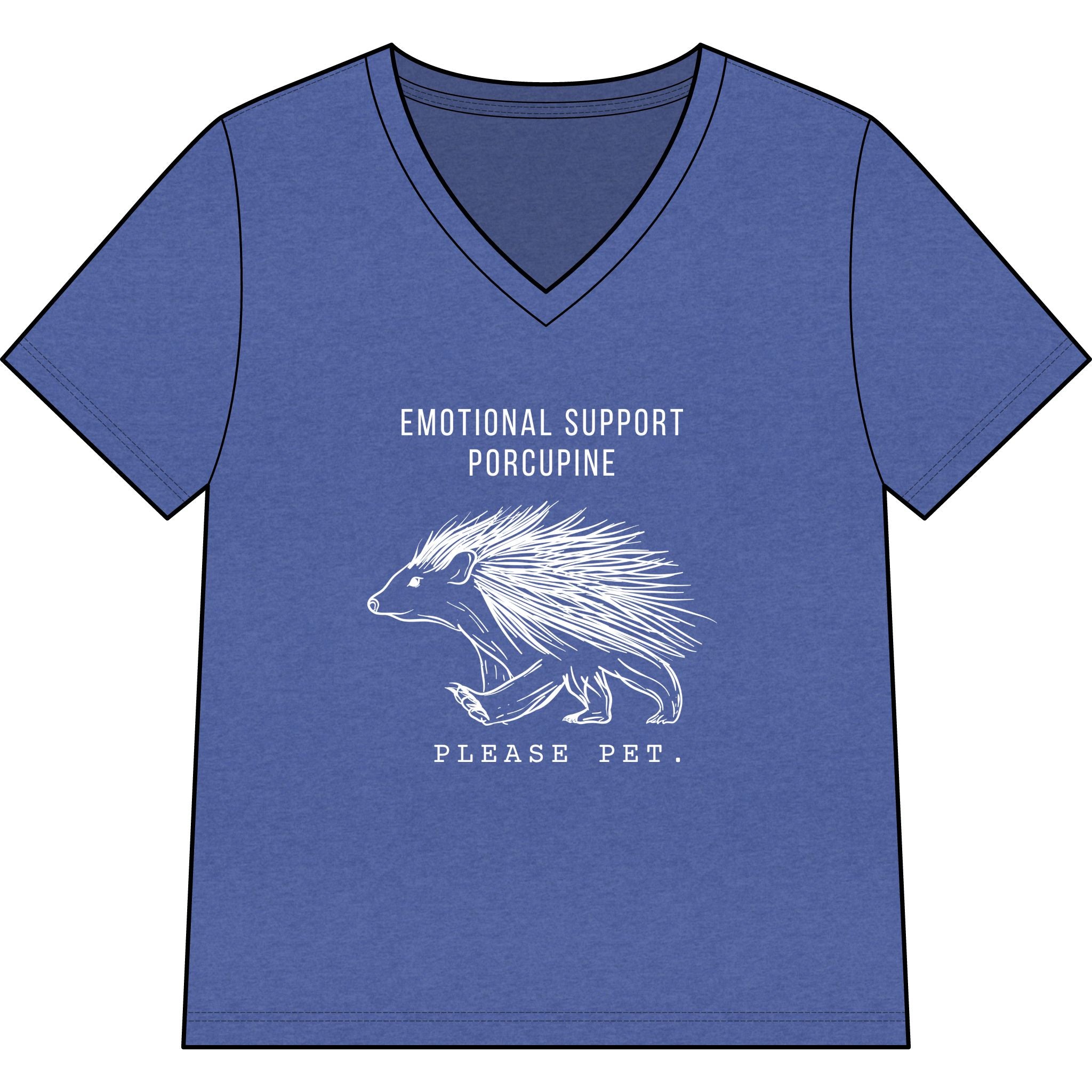 The Prickly Support Animal_Women's V-Neck