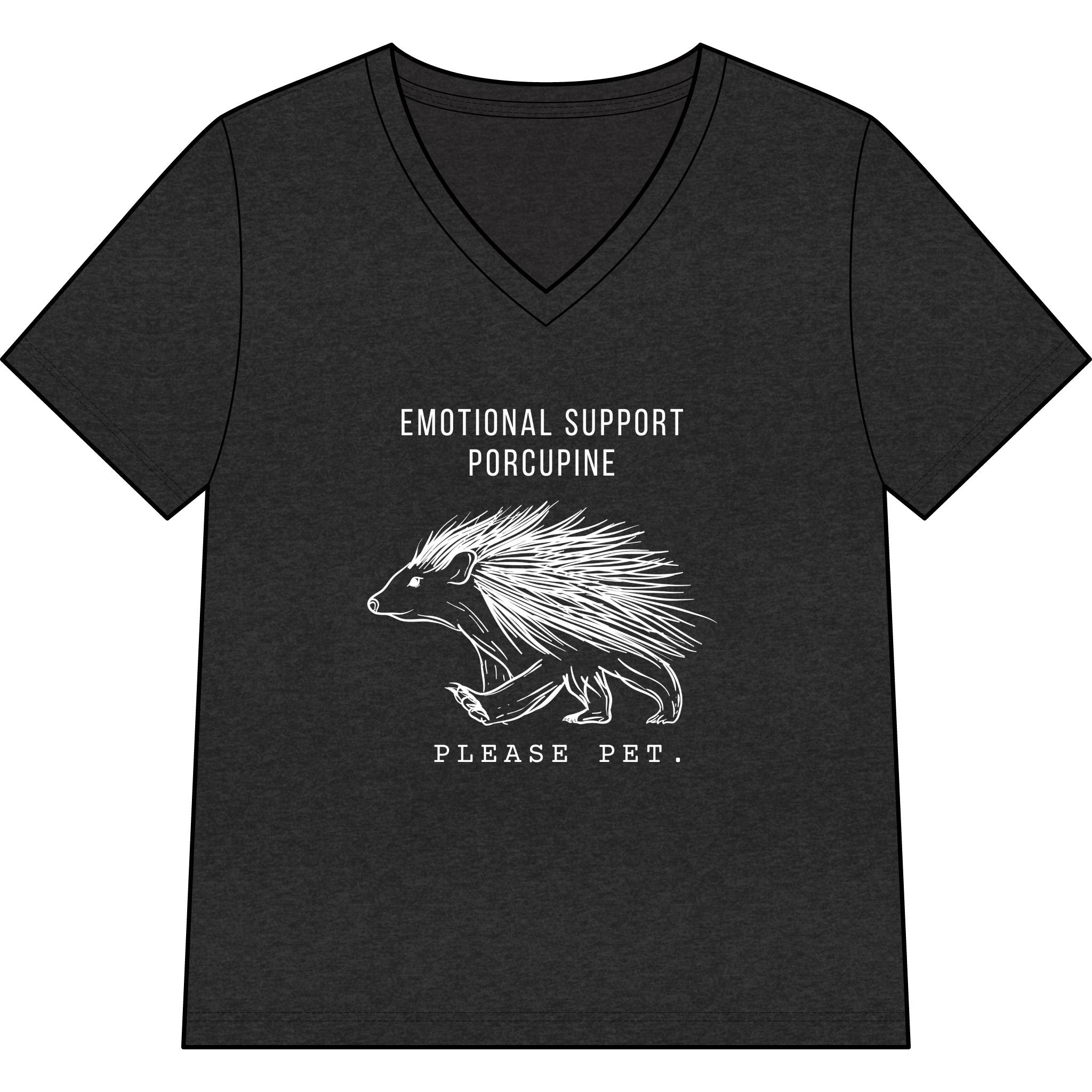 The Prickly Support Animal_Women's V-Neck