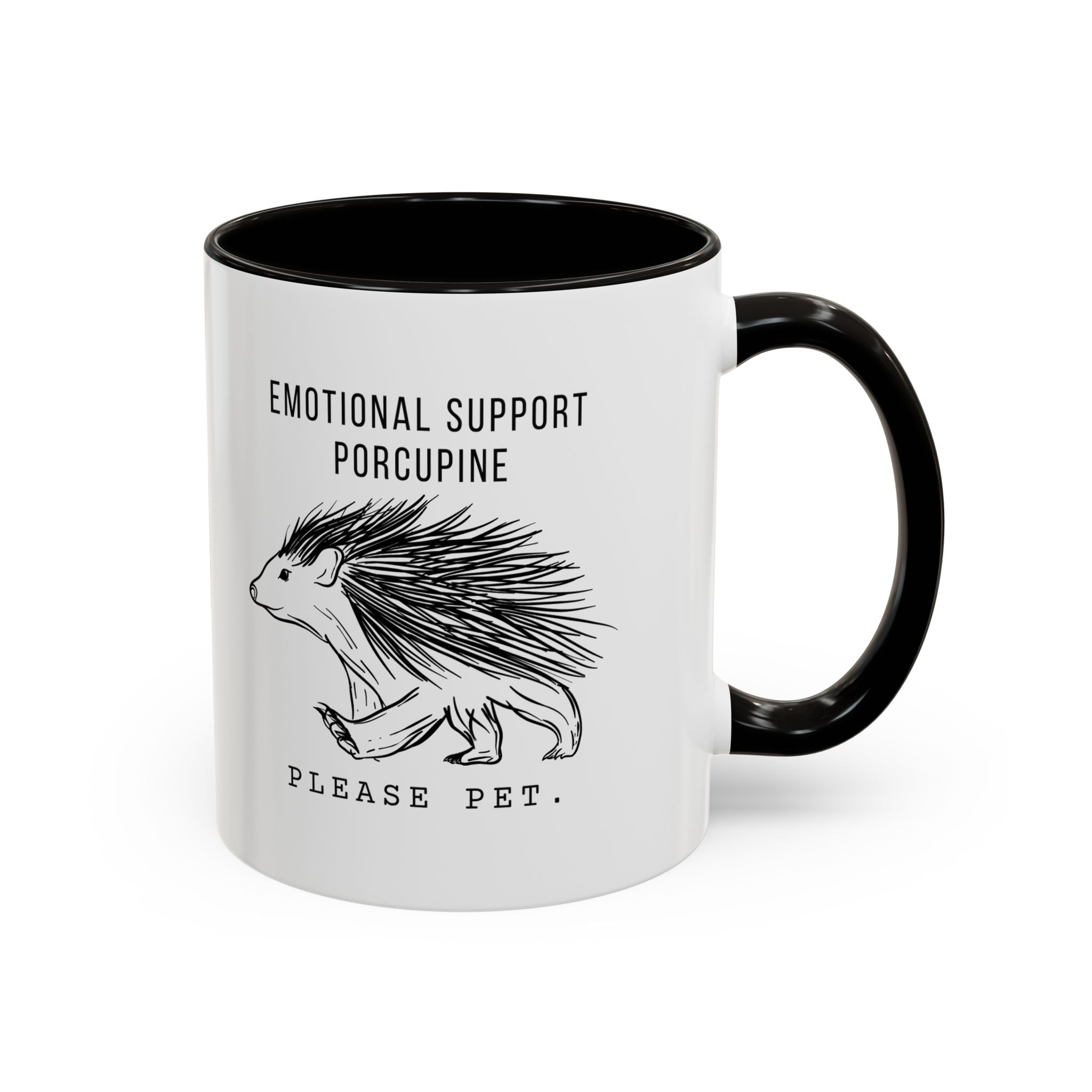 ESA Porcupine Mug — Emotional Support Animal Series