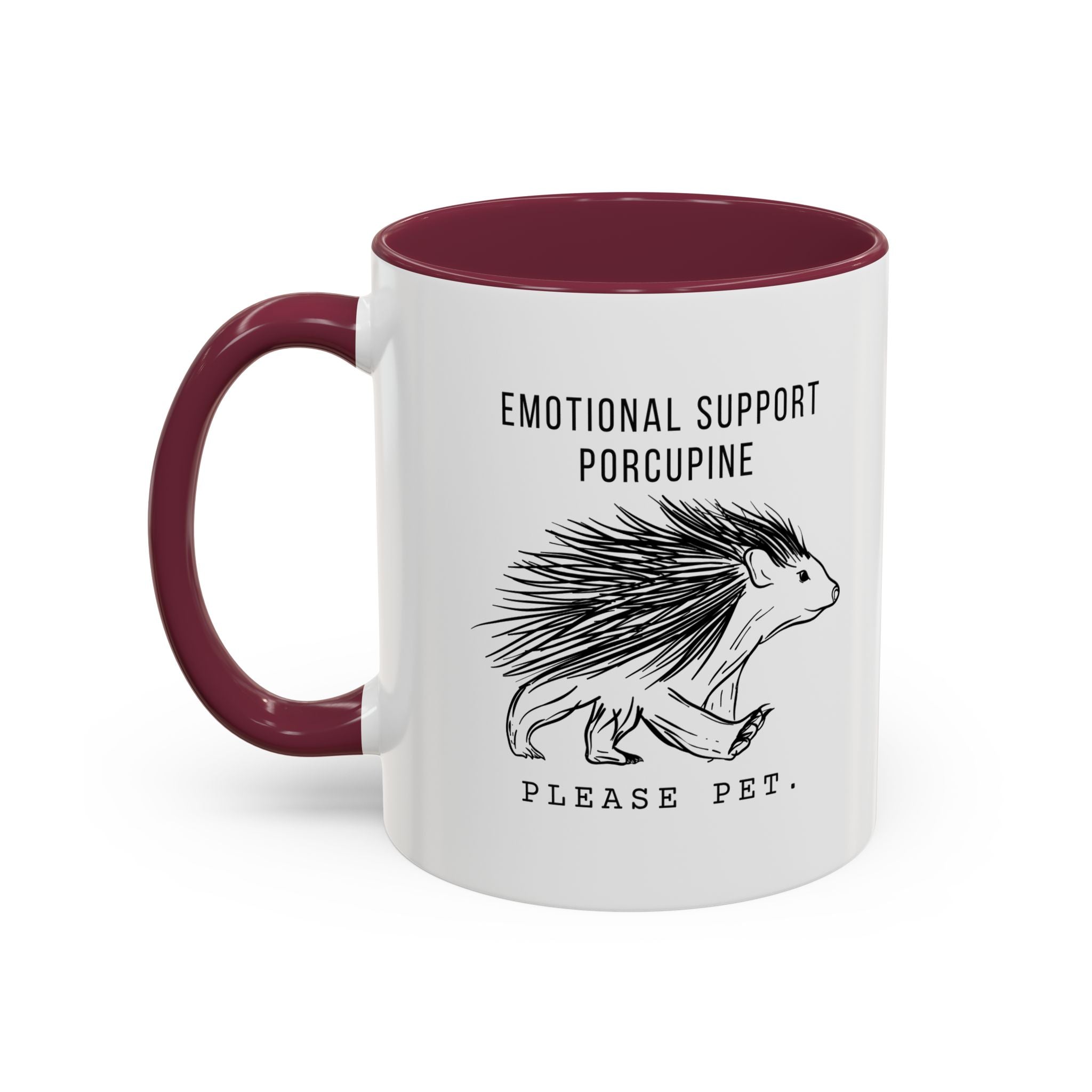 ESA Porcupine Mug — Emotional Support Animal Series
