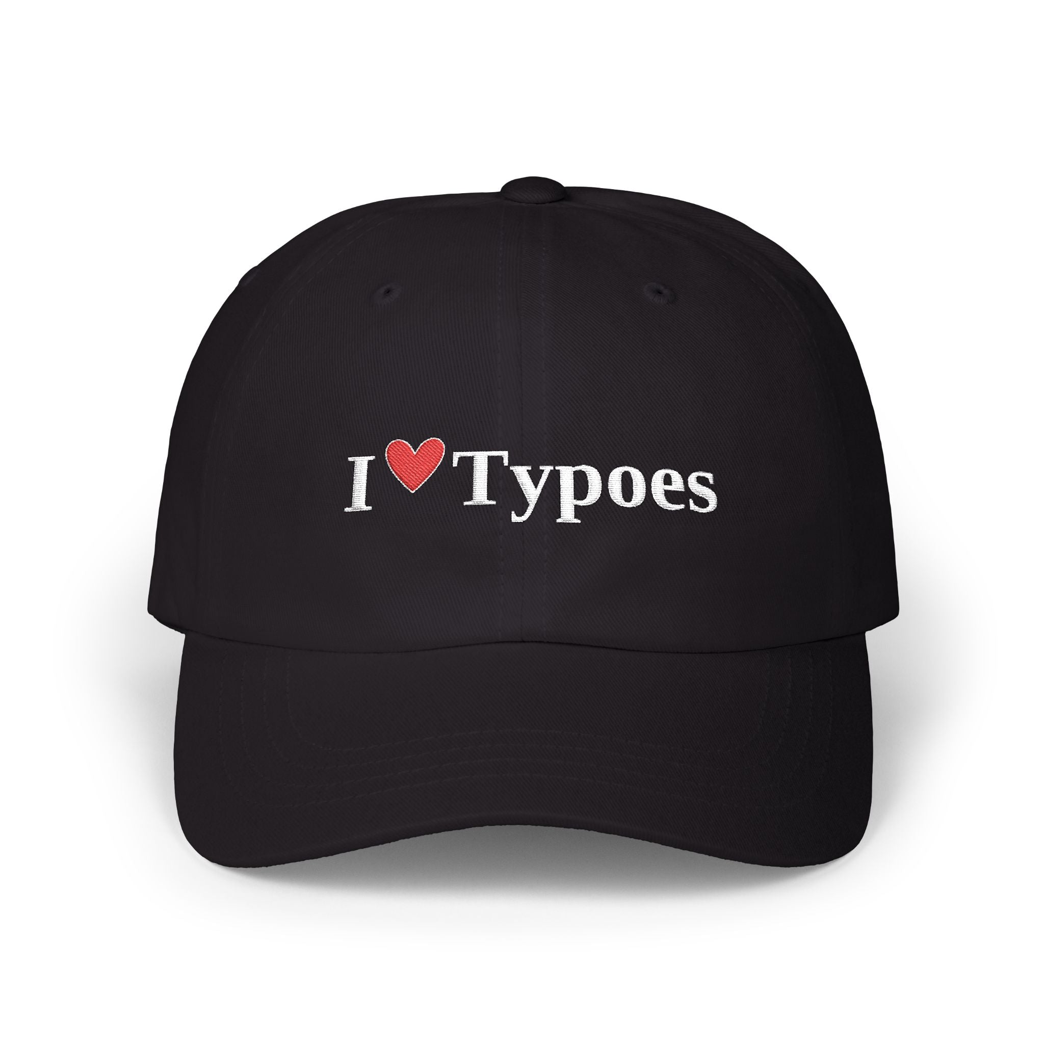 The I ♥ Typoes Hat — For People Who No Better