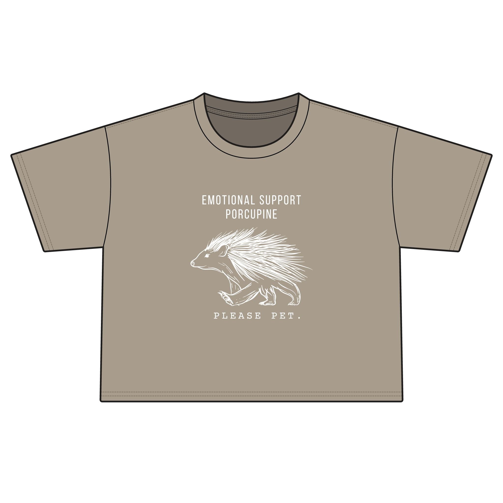 The Prickly Support Animal_Women's Crop Top